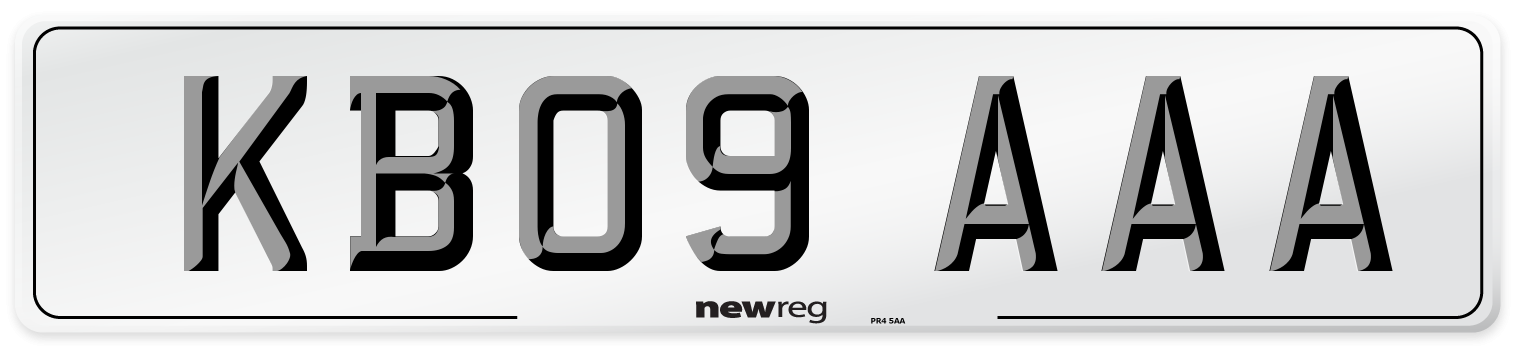KB09 AAA Number Plate from New Reg